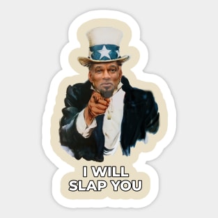 I Will slap you Sticker